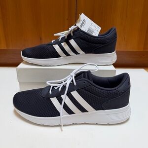 Adidas NWT Classic Men's Black Sneakers with White Stripes